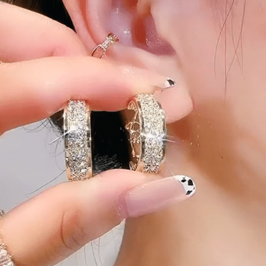 Sparkle Small Hoop Earrings