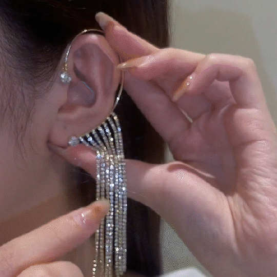 LAST DAY 70% OFF - Sparkling Diamond Tassel Earrings(Buy 2 Free Shipping)