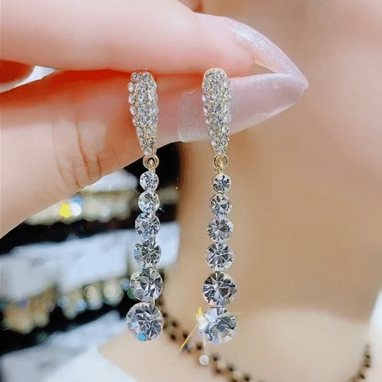 LAST DAY 70% OFF - Fashion Diamond Drop Earrings (Buy 2 Free Shipping)