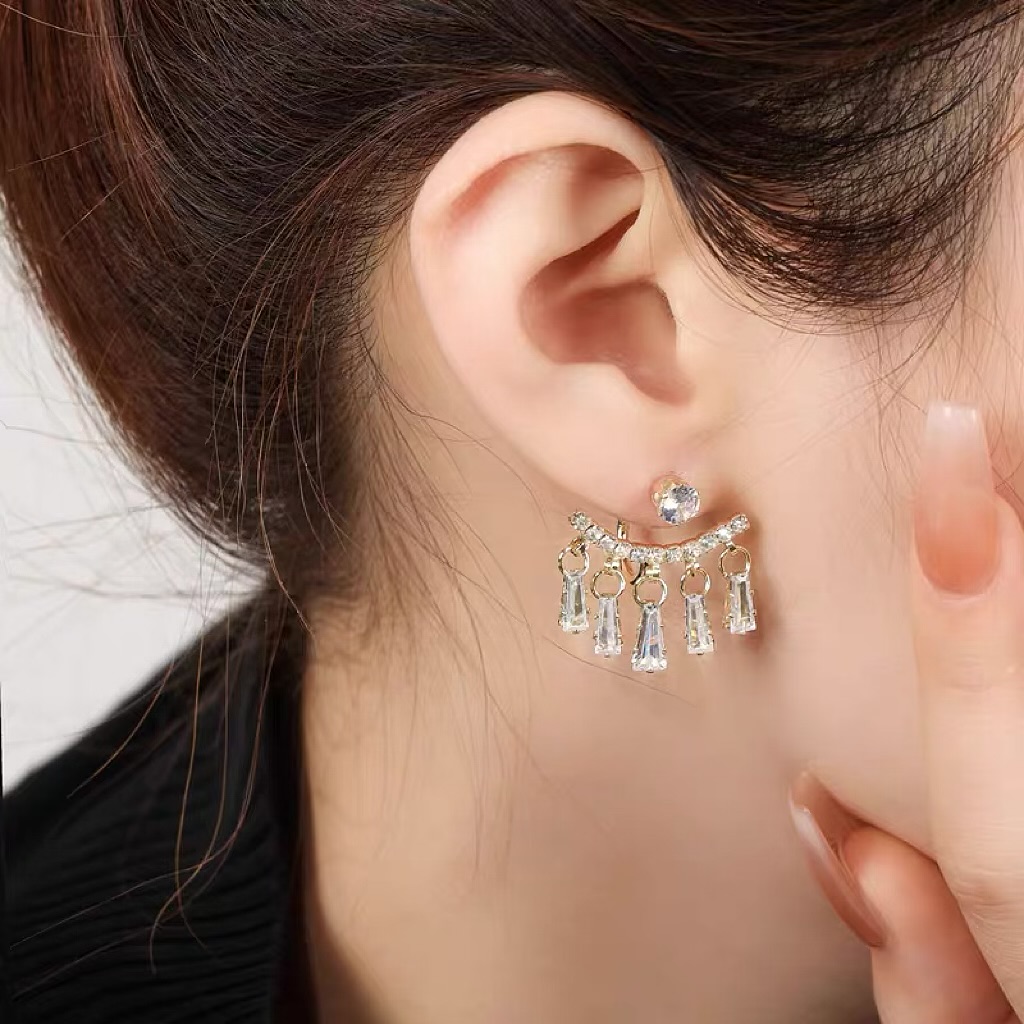 LAST DAY 70% OFF - French Diamond Tassel Drop Earrings (Buy 2 Free Shipping)