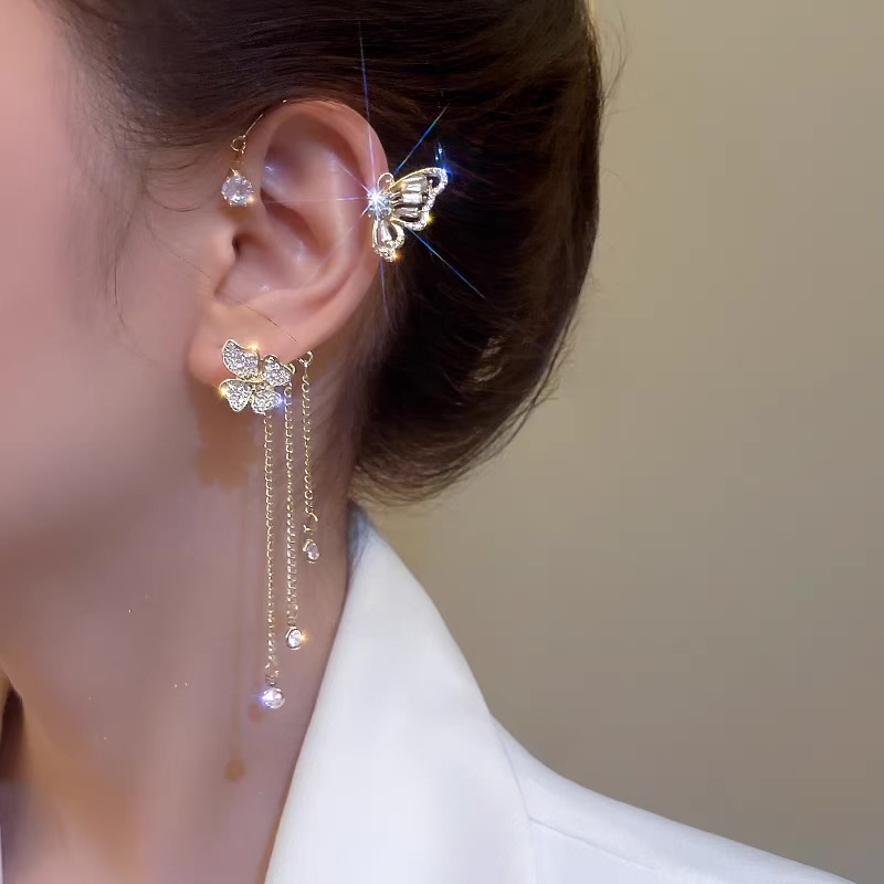 Butterfly Tassel Style Zircon Earrings | Perfect Gift🎁