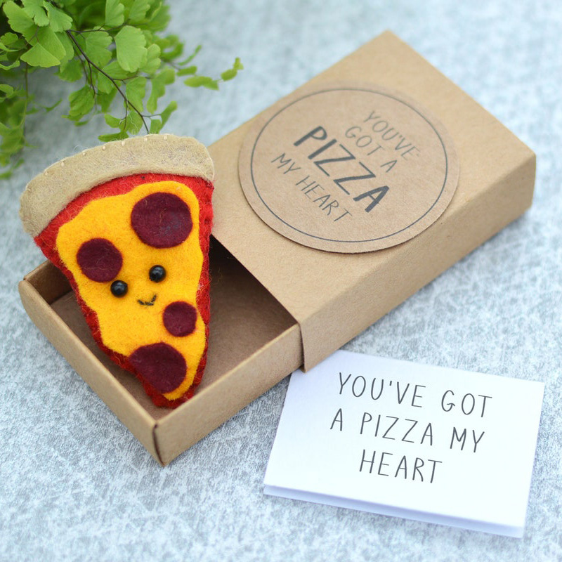 Cute Felt Pizza Gift