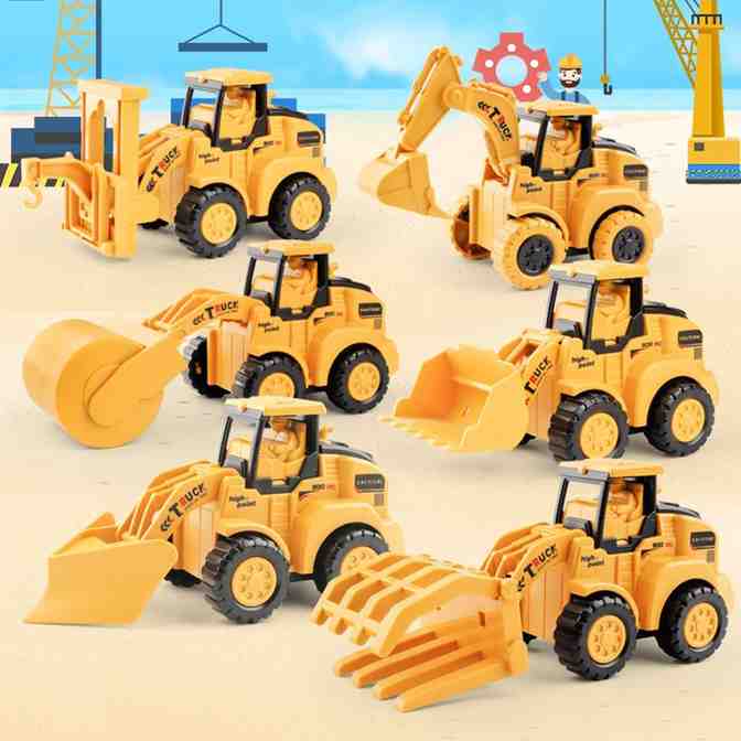 Press and go engineering car toys💕BUY 1 SET FREE SHIPPING