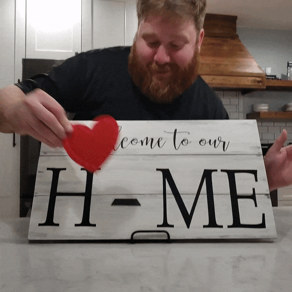 FAMILY SIGN WITH 7 INTERCHANGEABLE PIECES 