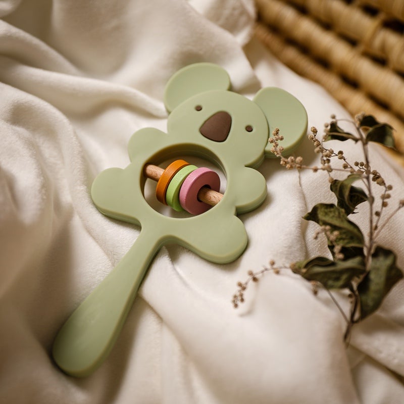Silicone Koala Sloth Newborn Baby Handbells