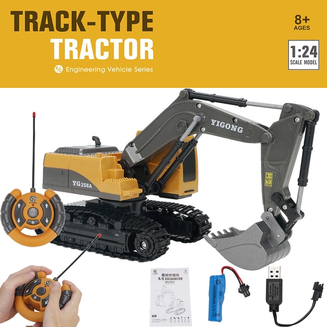  Large Alloy Remote Control Excavator 