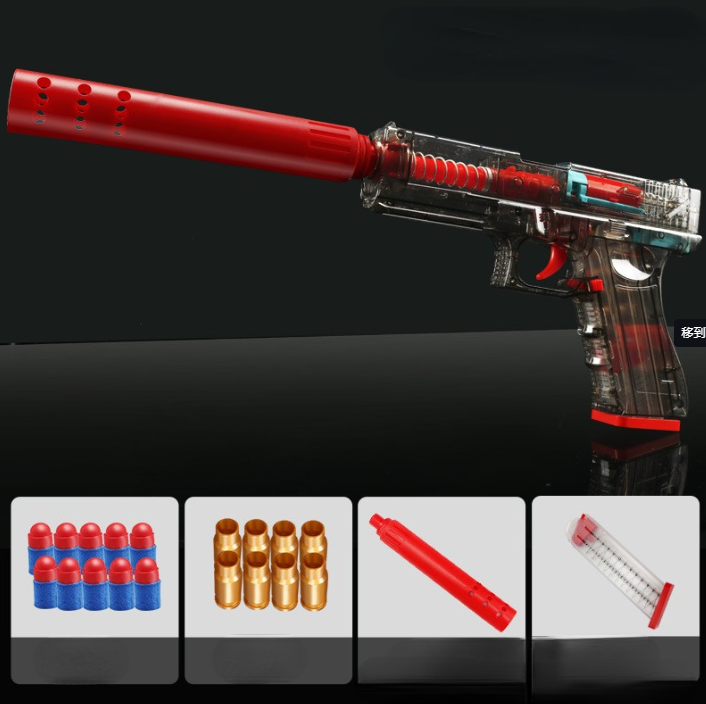 Glock & M1911 Shell Ejection Soft Bullet Toy Gun