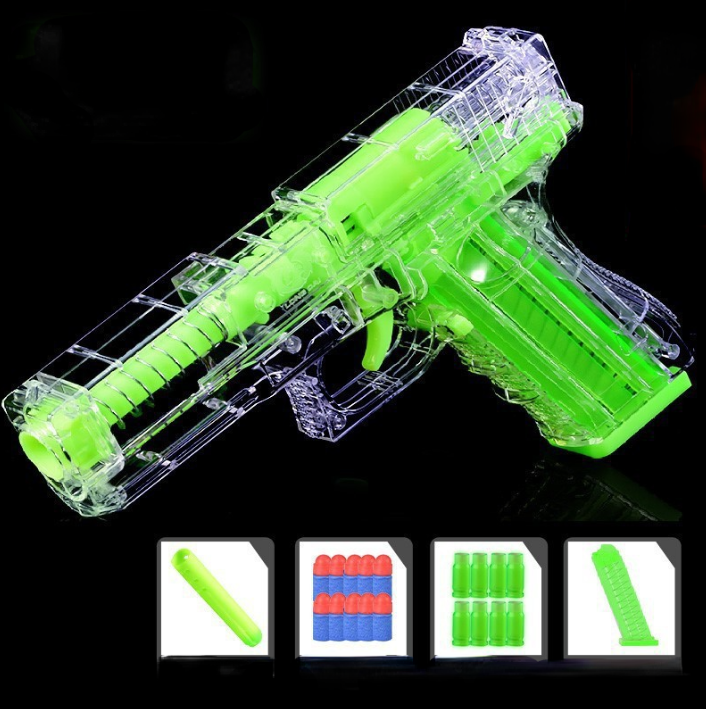 Glock & M1911 Shell Ejection Soft Bullet Toy Gun