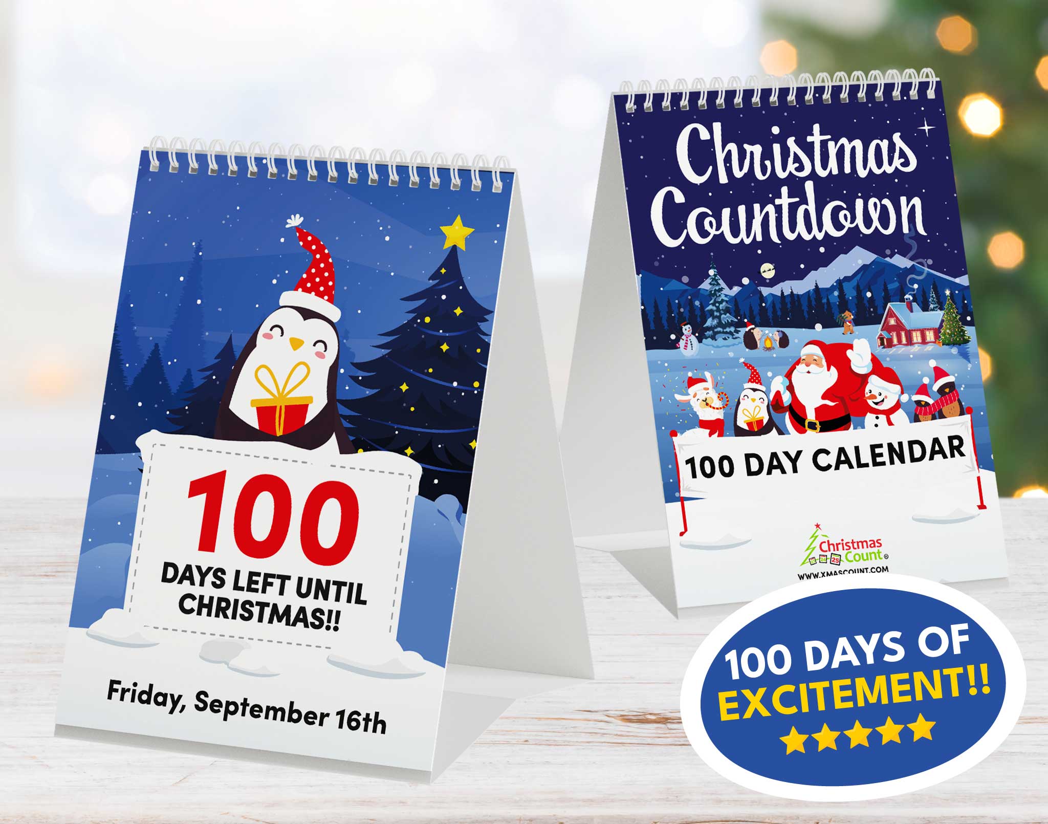 100 Day Christmas Countdown Calendar 2022