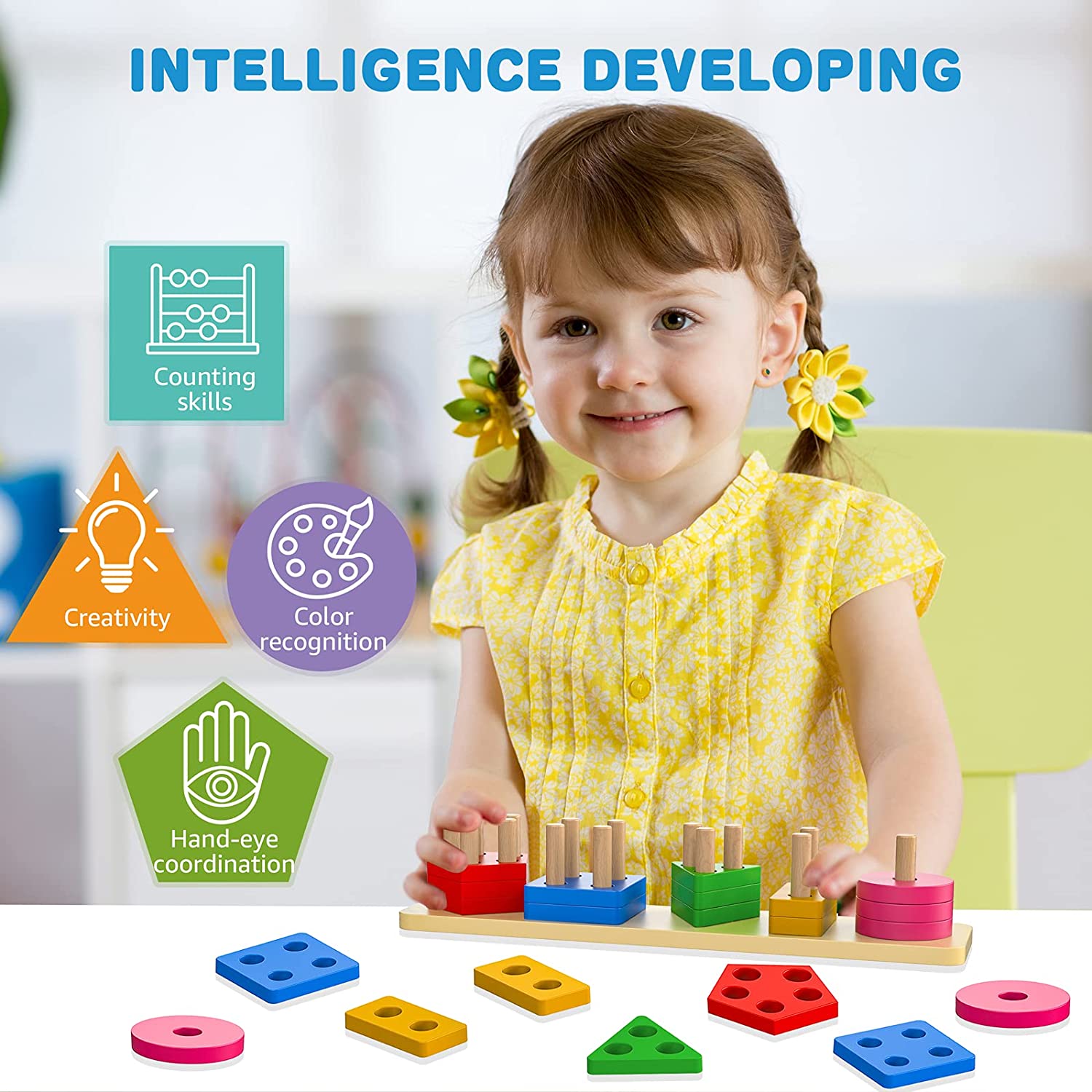 Color Recognition Stacker Shape Sorter