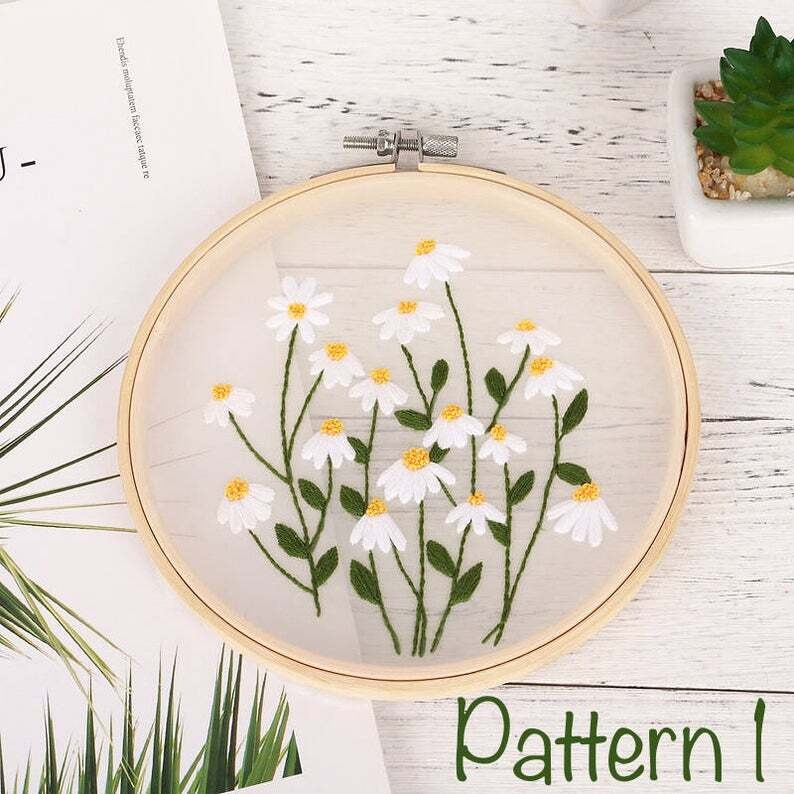 Invisible DIY Floral Embroidery Ki