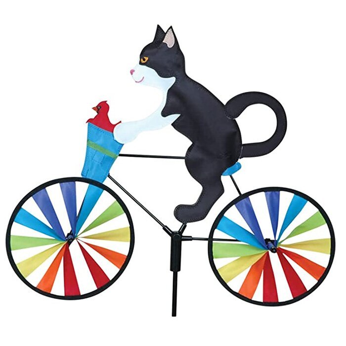Cat Bicycle Wind Spinner