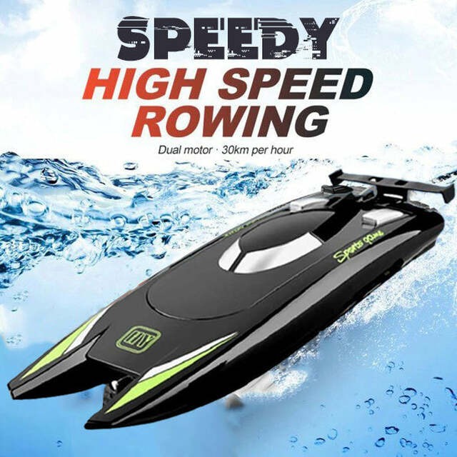 🔥BEST Racing Boat Dual Motor High Speed Remote Control Boat 2.4Ghz