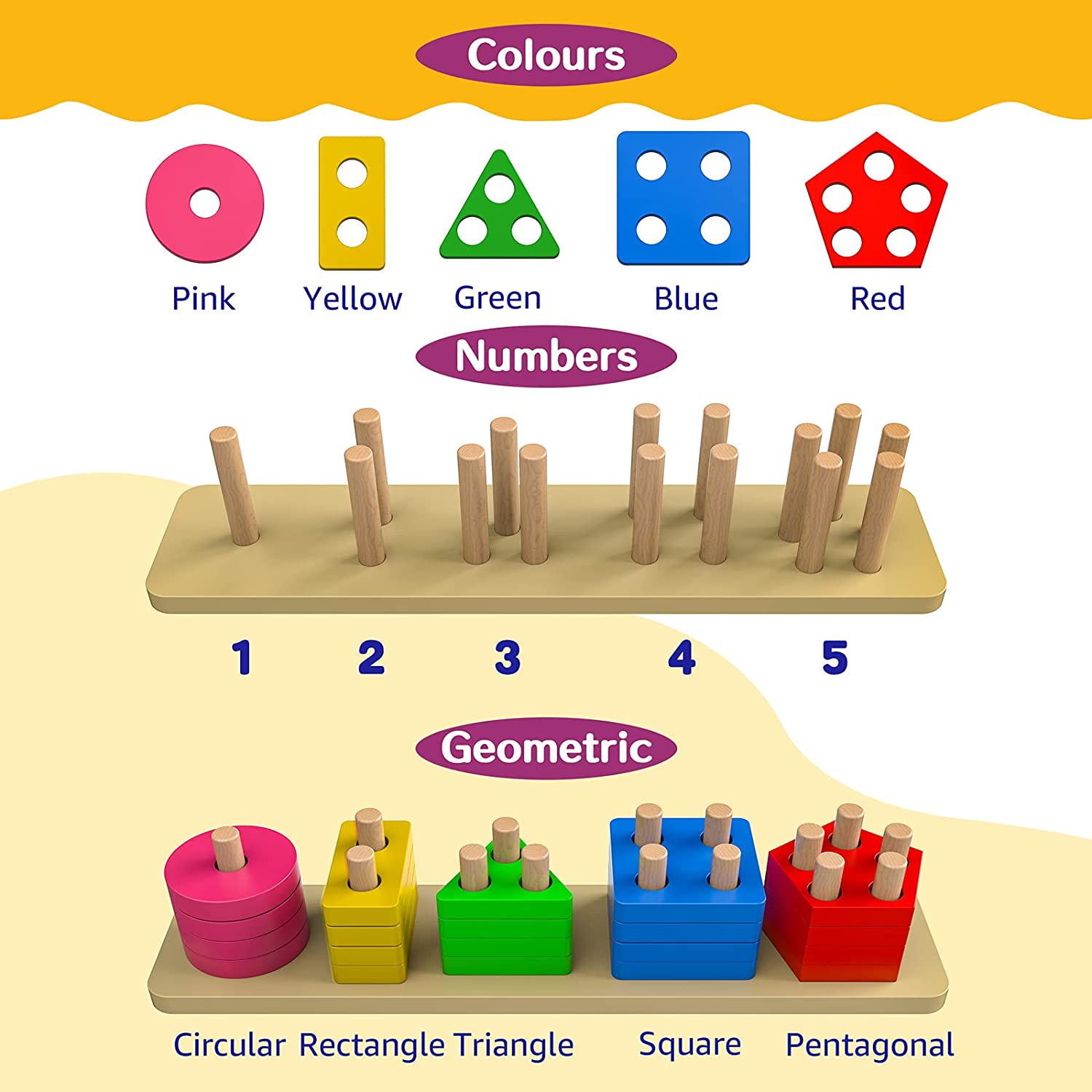 Color Recognition Stacker Shape Sorter