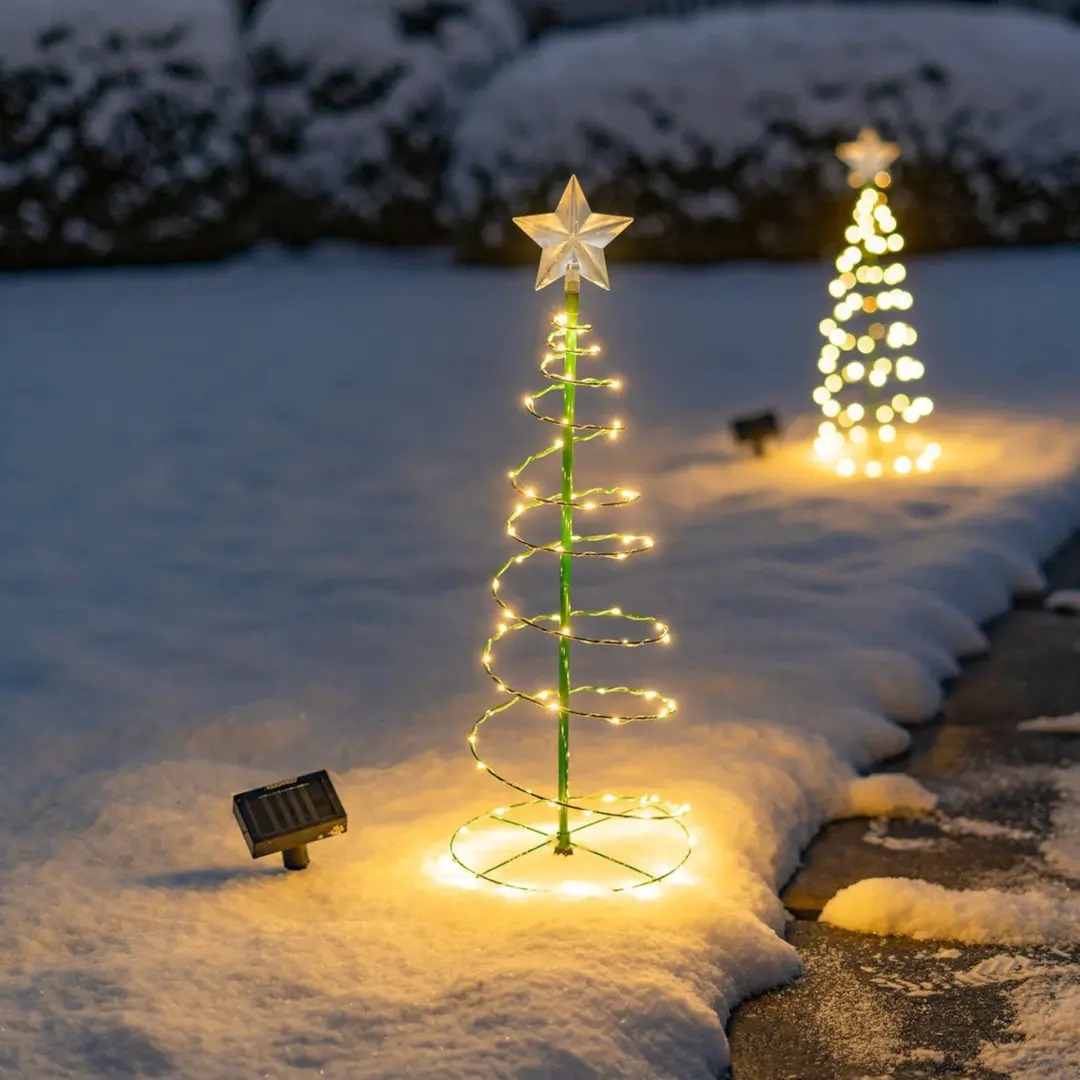 (LAST DAY 50% OFF)Solar Metal LED Christmas Tree Decoration String Lights💕BUY 1 SET FREE SHIPPING💕