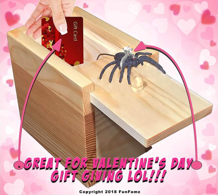 Super Funny Crazy Prank Gift Box Spider