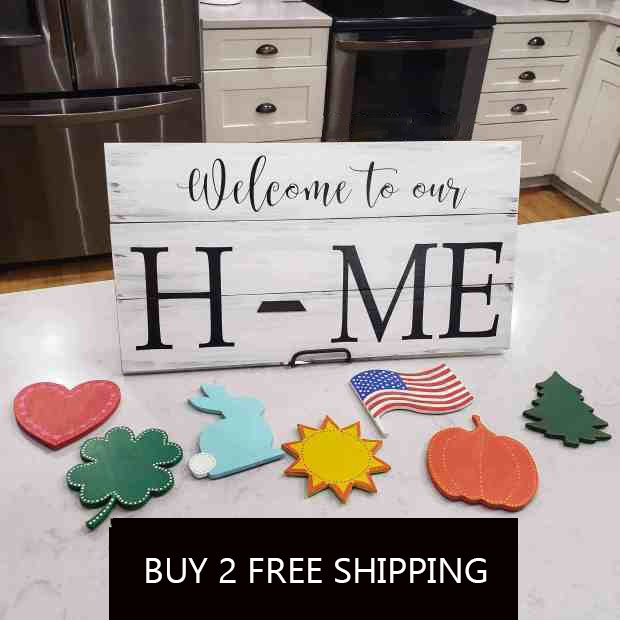 FAMILY SIGN WITH 7 INTERCHANGEABLE PIECES 