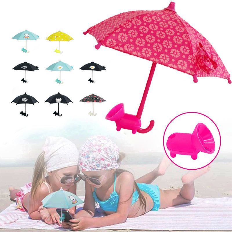 ☔Summer Hot Sale-Cute Mobile Phone Holder With Sun Umbrella