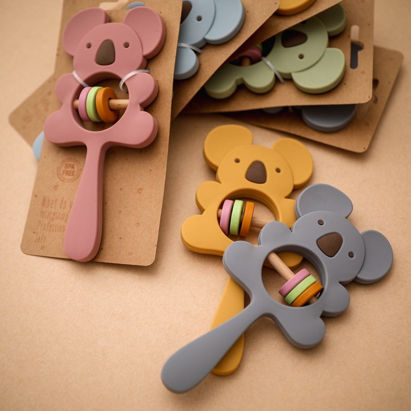 Silicone Koala Sloth Newborn Baby Handbells