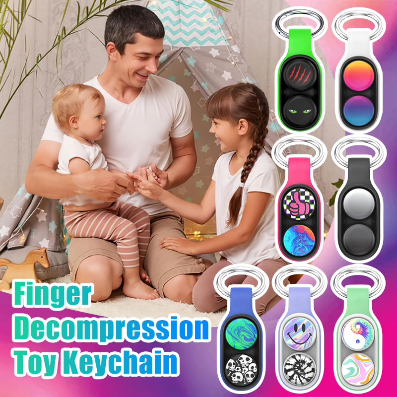 Finger Decompression Toy Keychain