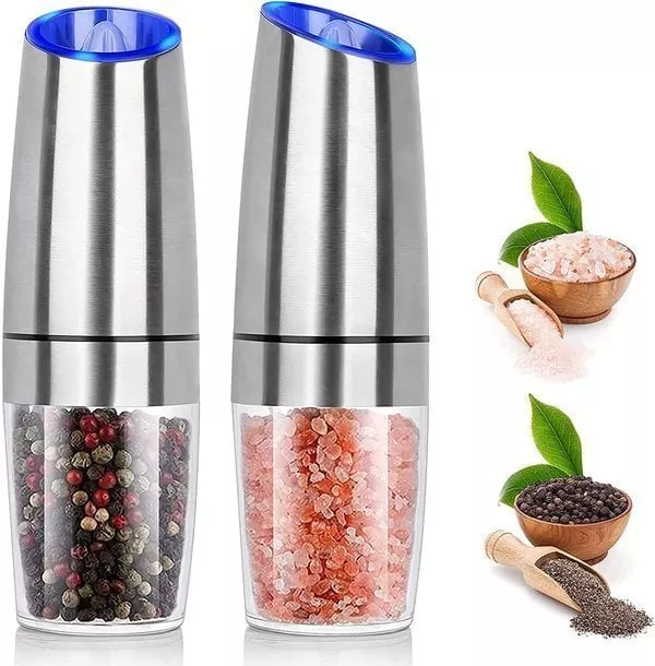 Kitchen Automatic Electric Gravity Induction Salt and Pepper Grinder