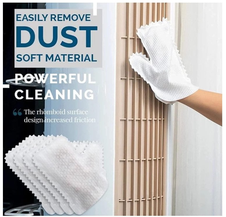 20 Pcs Set Dust Removal Gloves