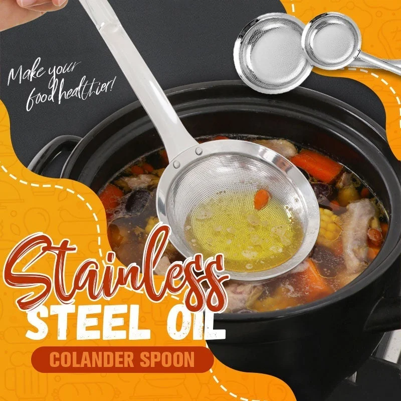 🎄Stainless Steel Oil Colander Spoon