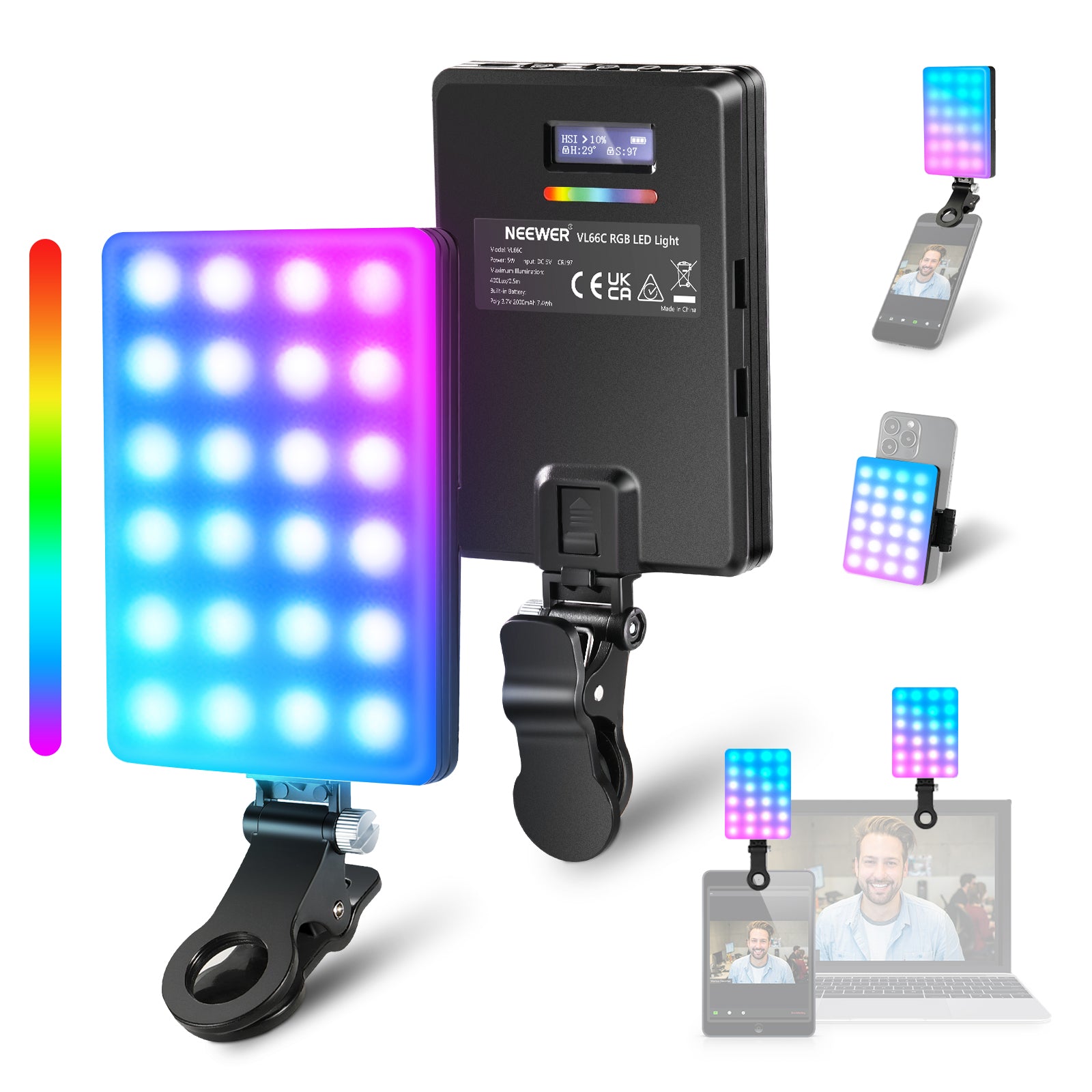 NEEWER VL66C LED Light for Phone