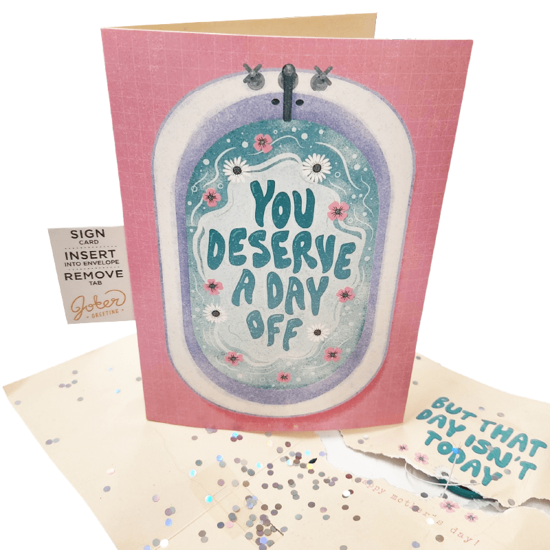 ❤️🤣Mother's Day Endless Mum, Mummy, Mamma! 🔊 - Joker Greeting Prank Card (Glitter + Sound)