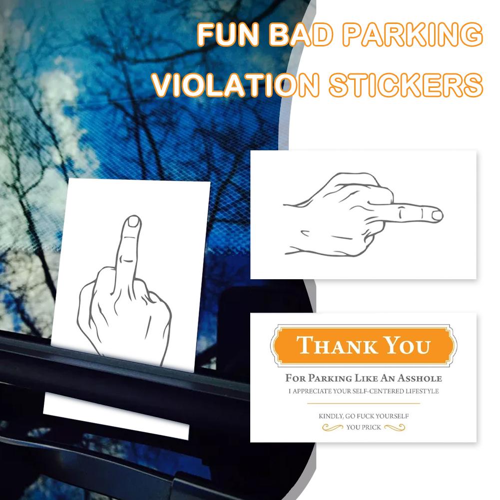 Fun Bad Parking Violation Stickers 