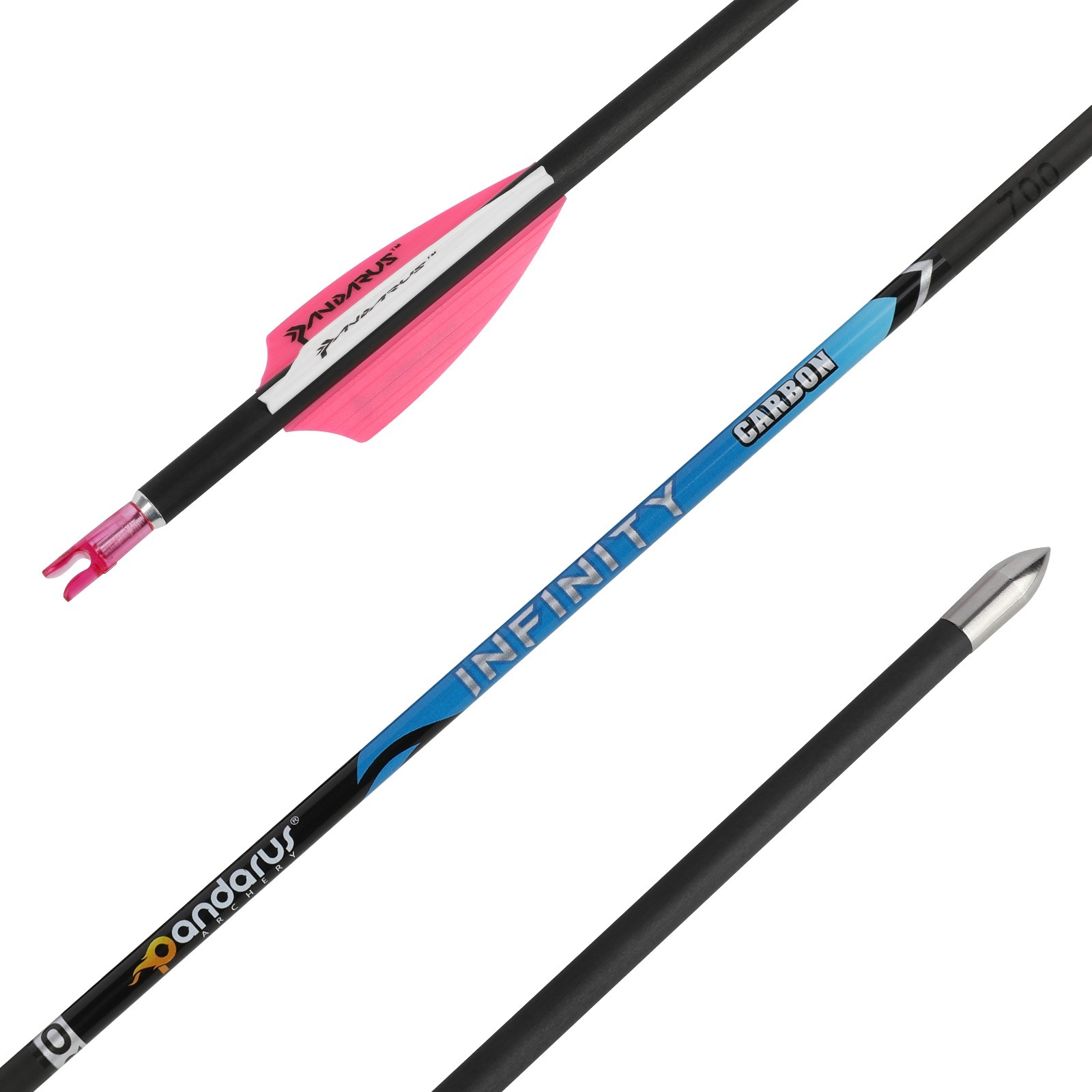 PANDARUS INFINITY Pure Carbon 4.2 mm Target Arrows ± .003" (12 Pack