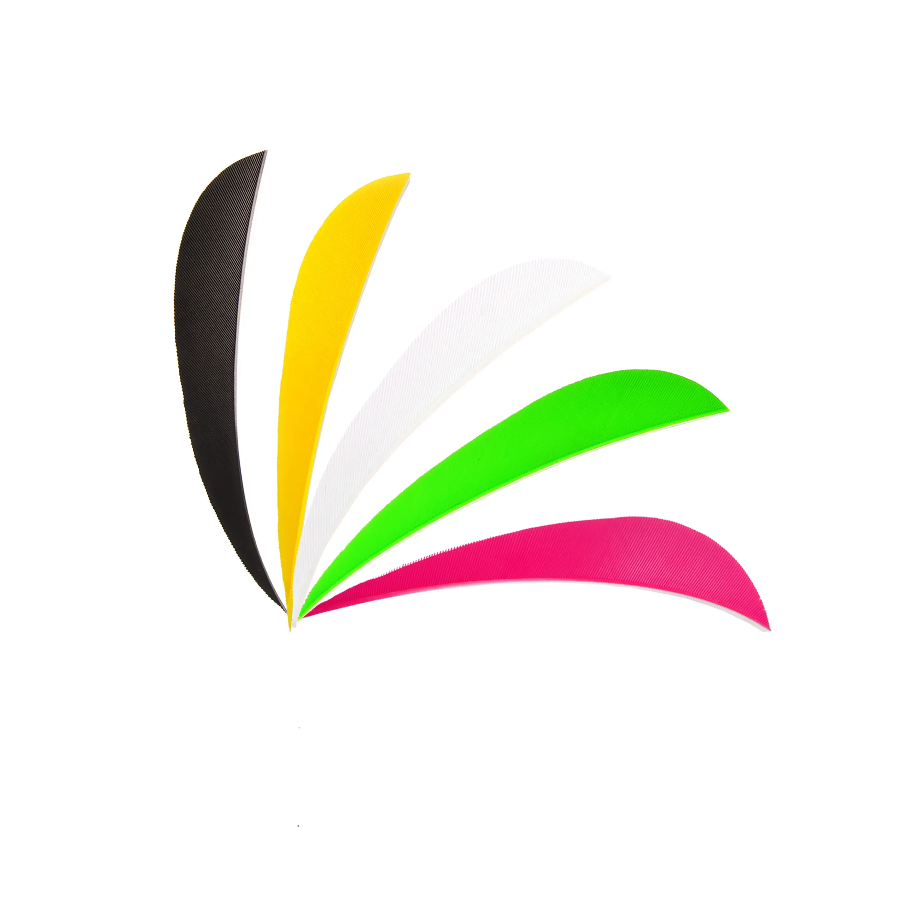 Archery Arrow Feathers 3" 4" 5" Parabolic Solid Color LW (50 Pack)-CHN Archery