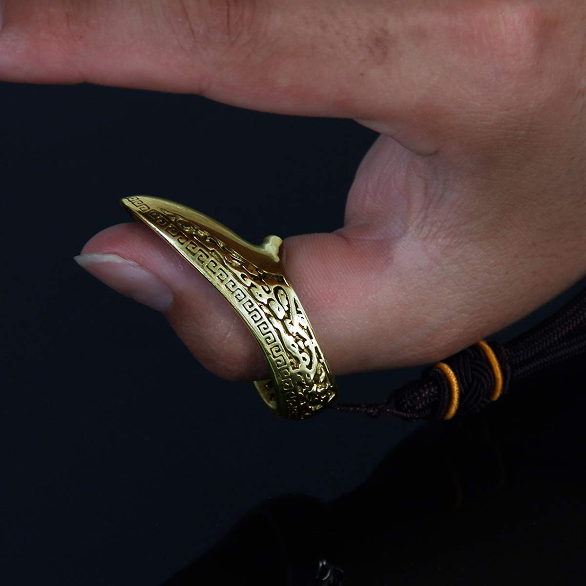 Archery Thumb Ring Brass for Eastern Archery Traditional Bow-CHN Archery