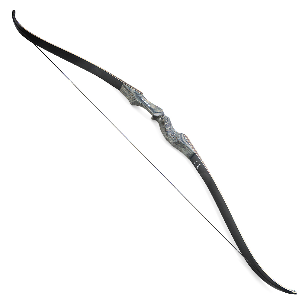 BLACK HUNTER Bow 60" Traditional Recurve Bow for Hunting 2060 lbs