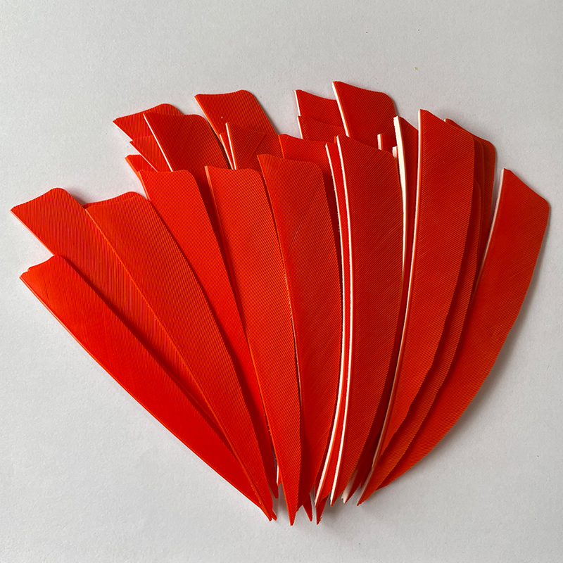 Arrow Feathers Archery 3" 4" 5" Shield Cut Solid Color RW (50 Pack)-CHN Archery