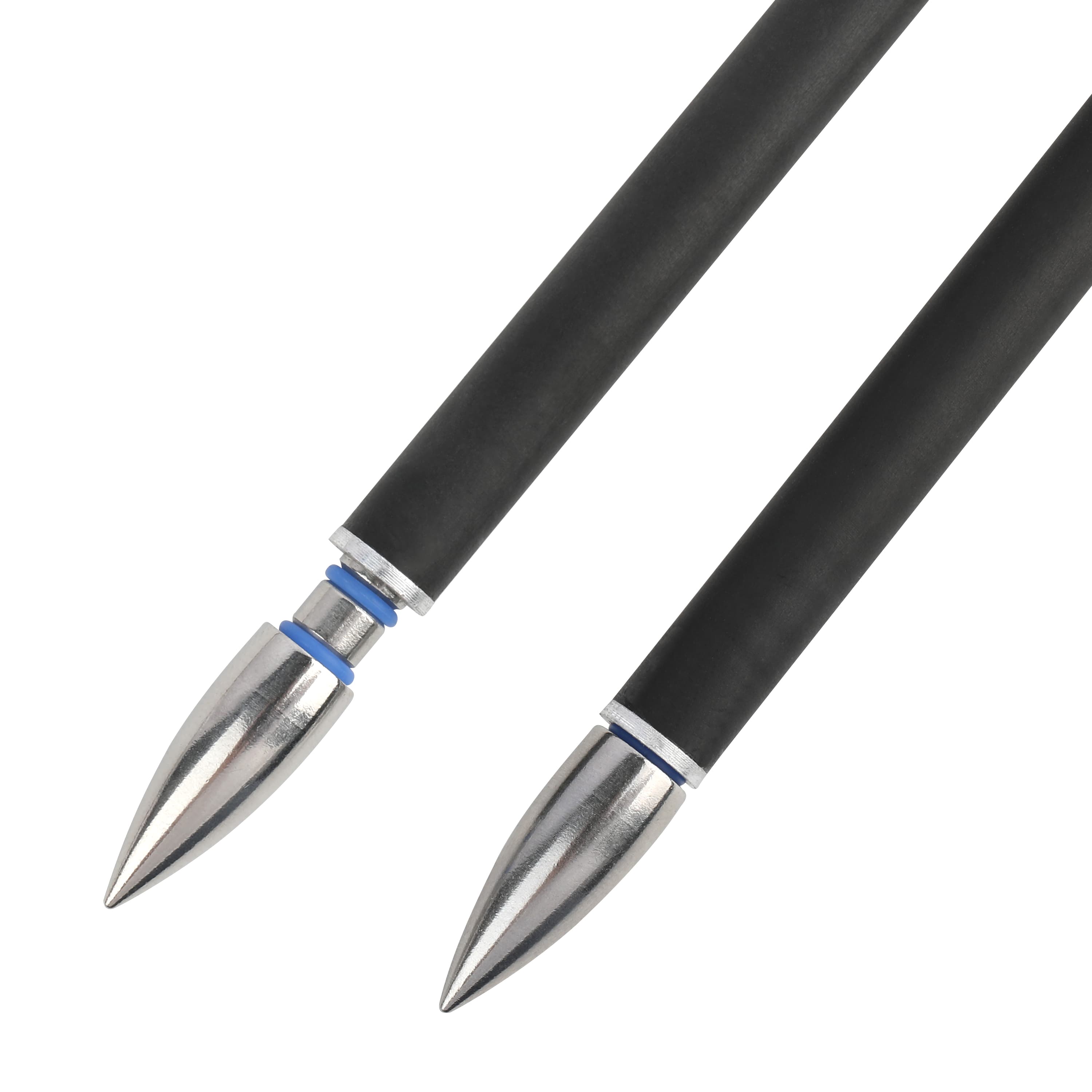 100 Grain Standard Arrow Tips Stainless Steel Screw-In Bullet Points (12 Pack)-CHN Archery