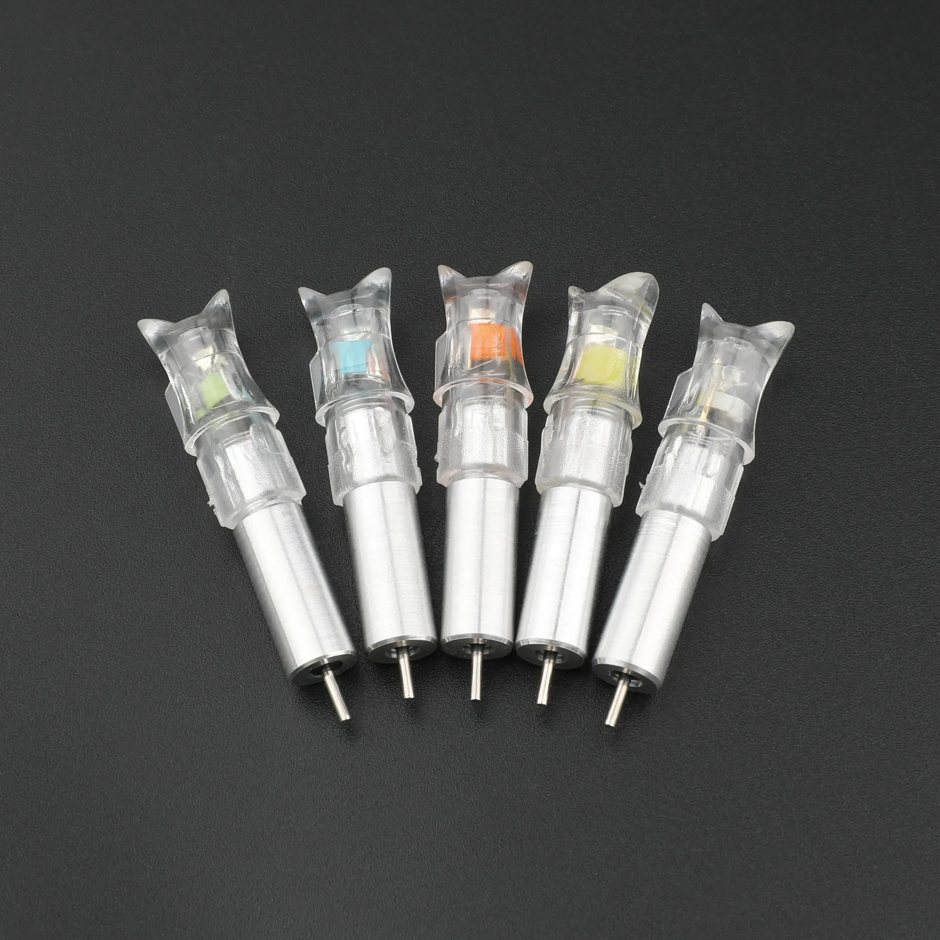 Crossbow Lighted Nocks 7.6 mm/.300" Replaceable Battery (5 Pack)-CHN Archery