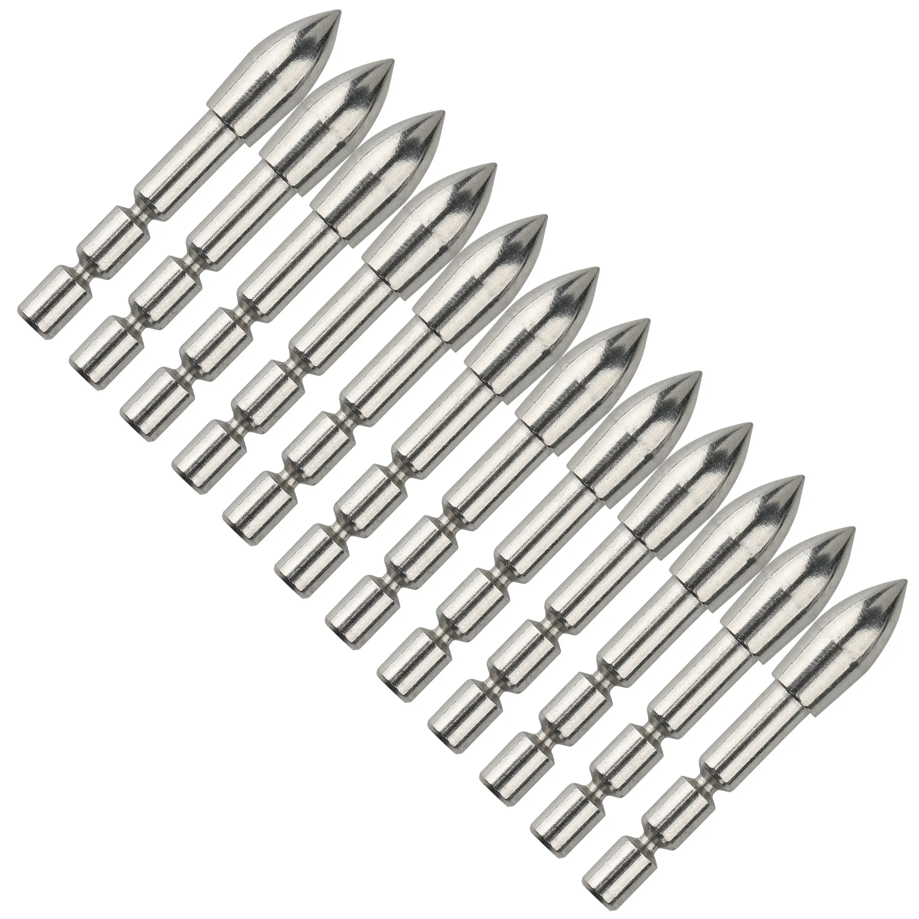 4.2 mm Arrow Target Points 60-200 Grains Stainless Steel (12 Pack)-CHN Archery