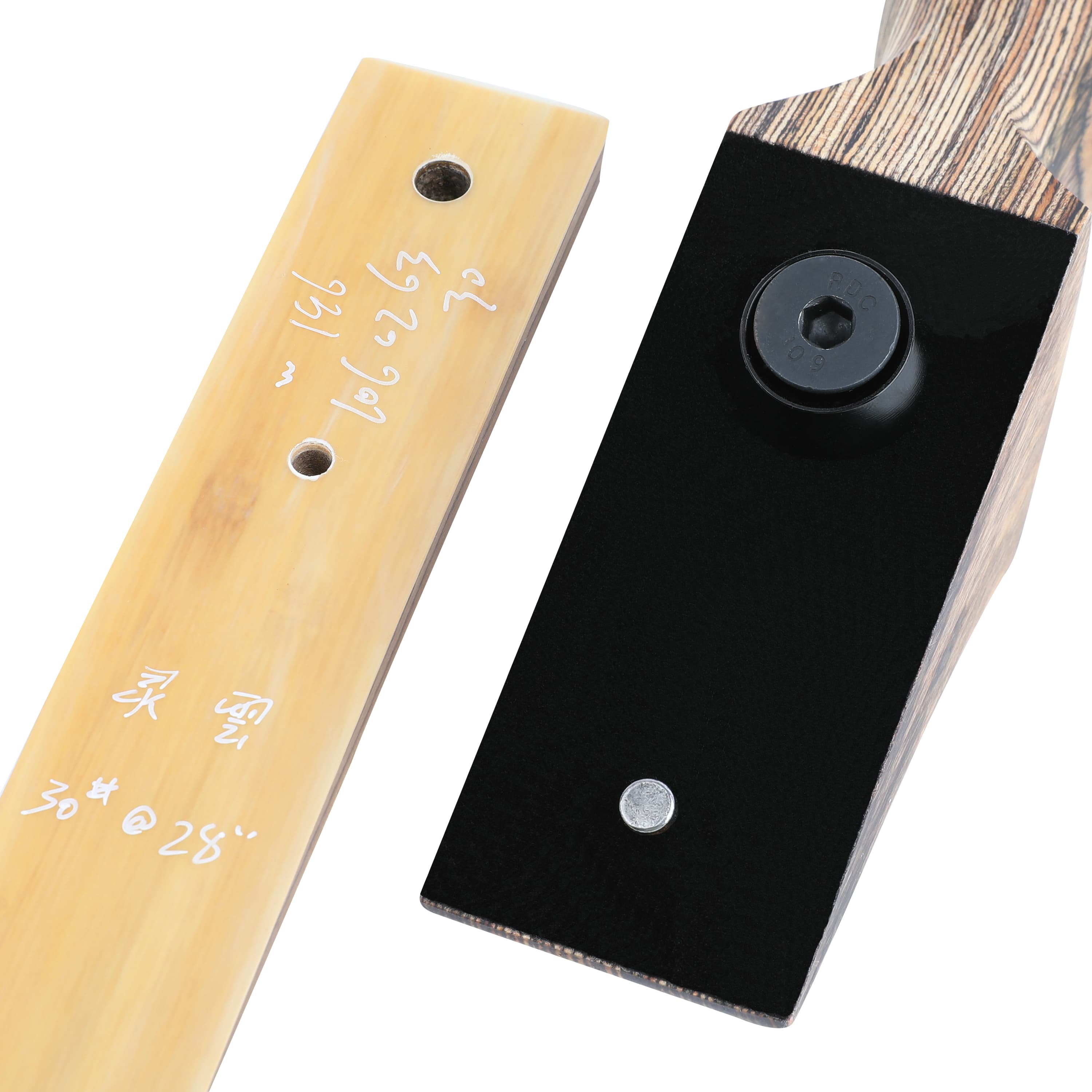 BLACK HUNTER 60" Traditional Takedown Hunting Recurve Bow 20-60 lbs-CHN Archery