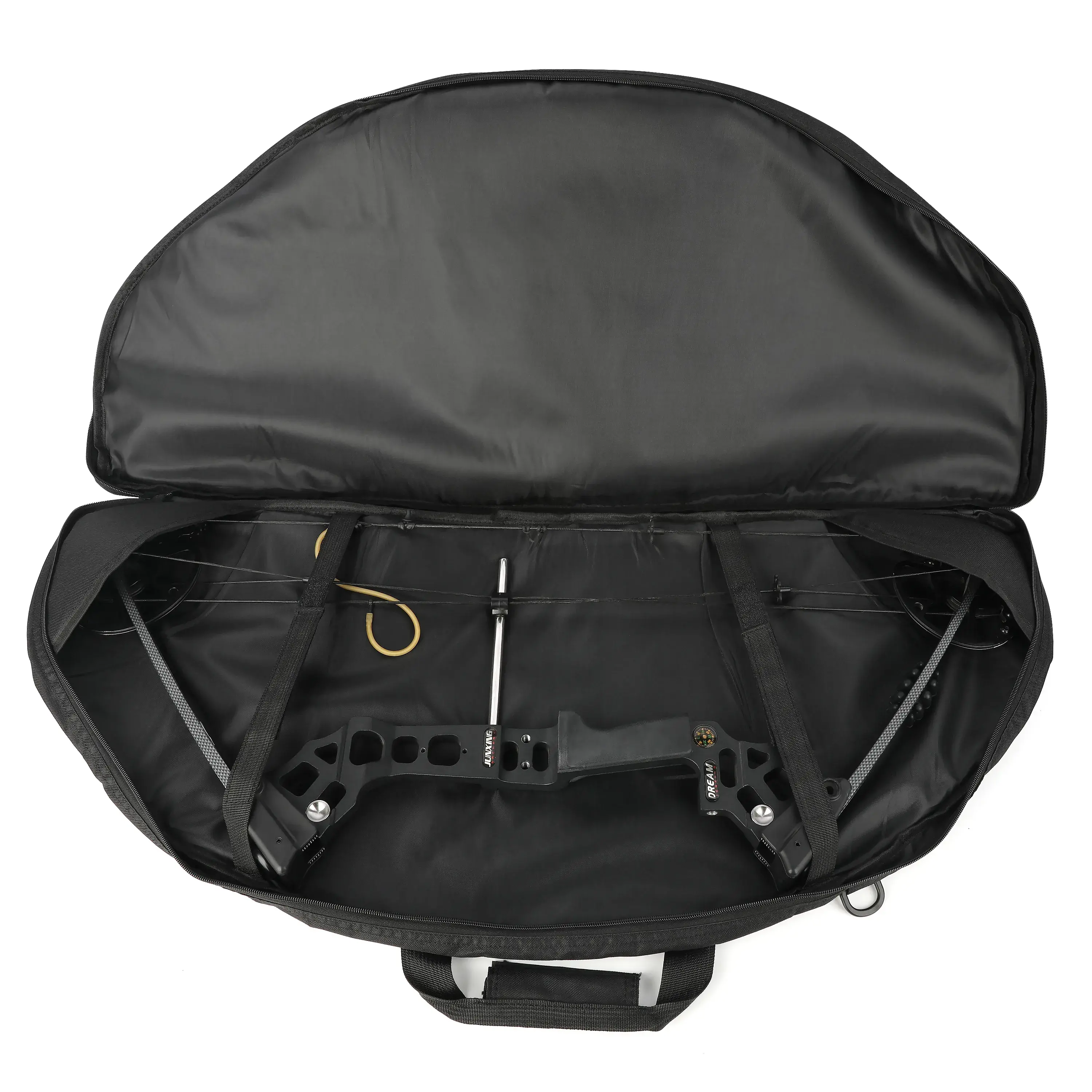 Black Canvas Youth Compound Bow Case with Backpack Straps-CHN Archery