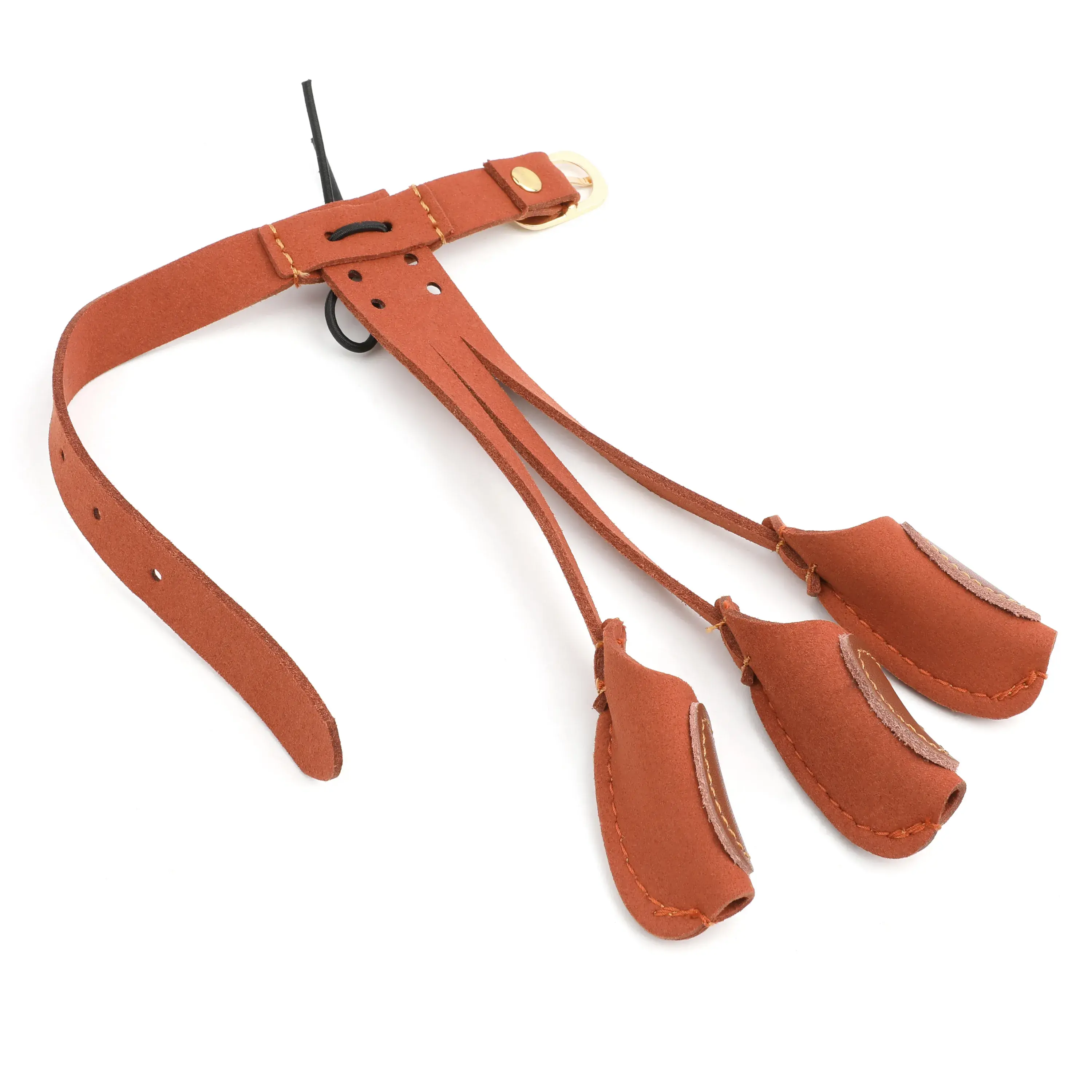 Brown Traditional Leather Archery Shooting Glove RH-CHN Archery