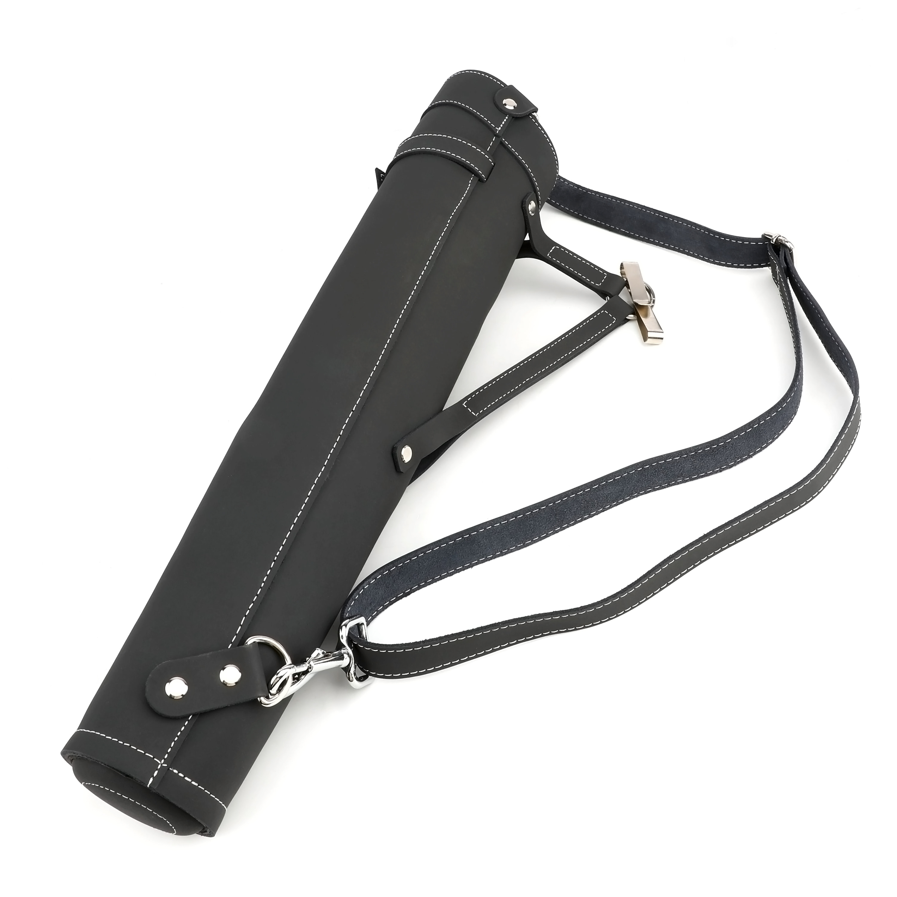 AMEYXGS Traditional Side Quiver Leather Arrow Quiver RH/LH-CHN Archery