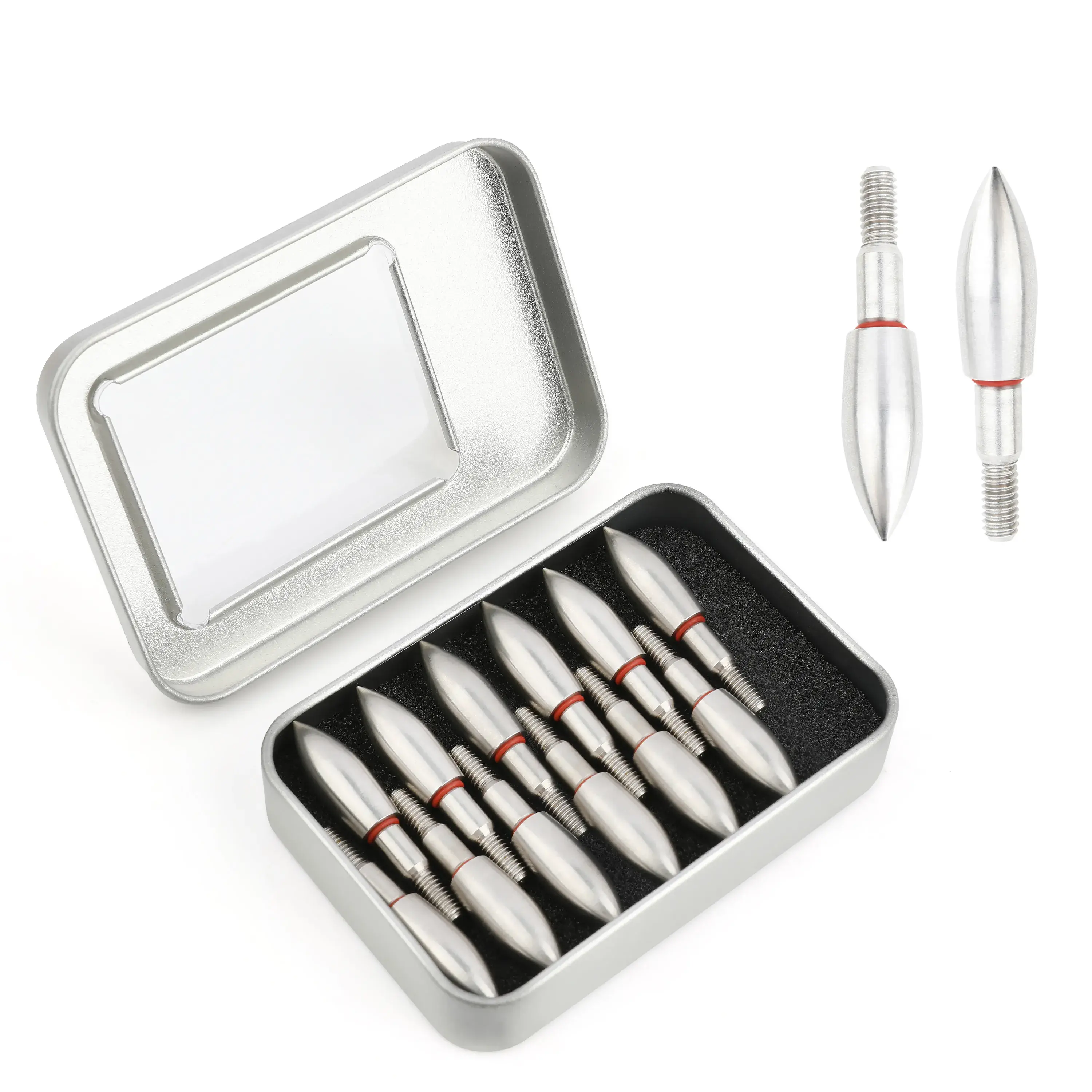 Archery Screw-In Bullet Points 100-350 Grain Stainless Steel (12 Pack)-CHN Archery