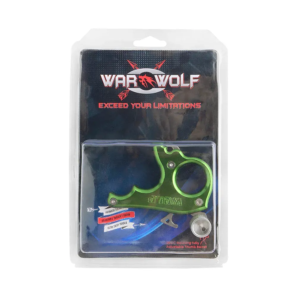 WAR WOLF 3 Finger Archery Release Thumb Release-CHN Archery