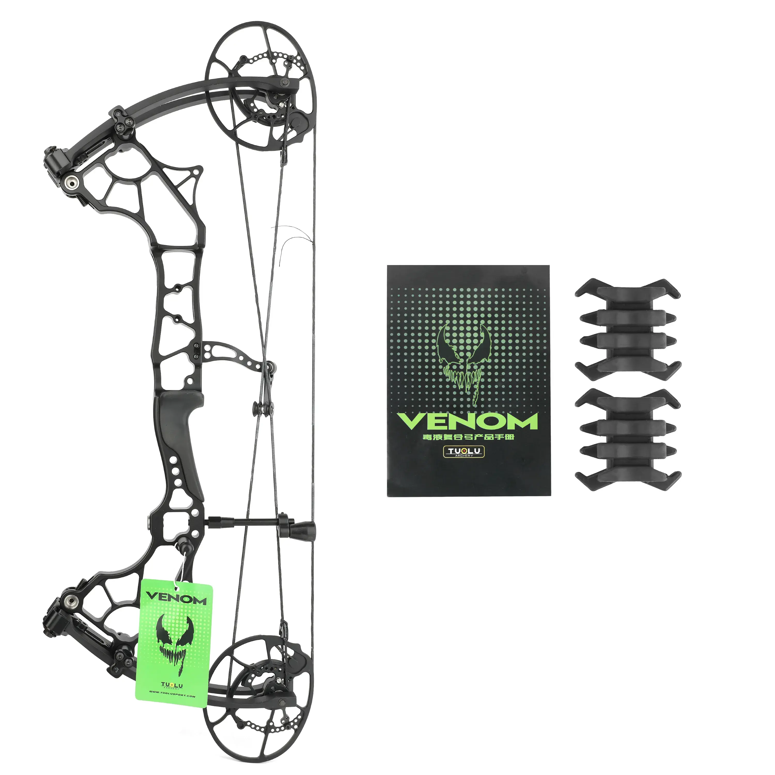 TUOLU VENOM 25.5" Short Axis Compound Bow for Archery Hunting-CHN Archery