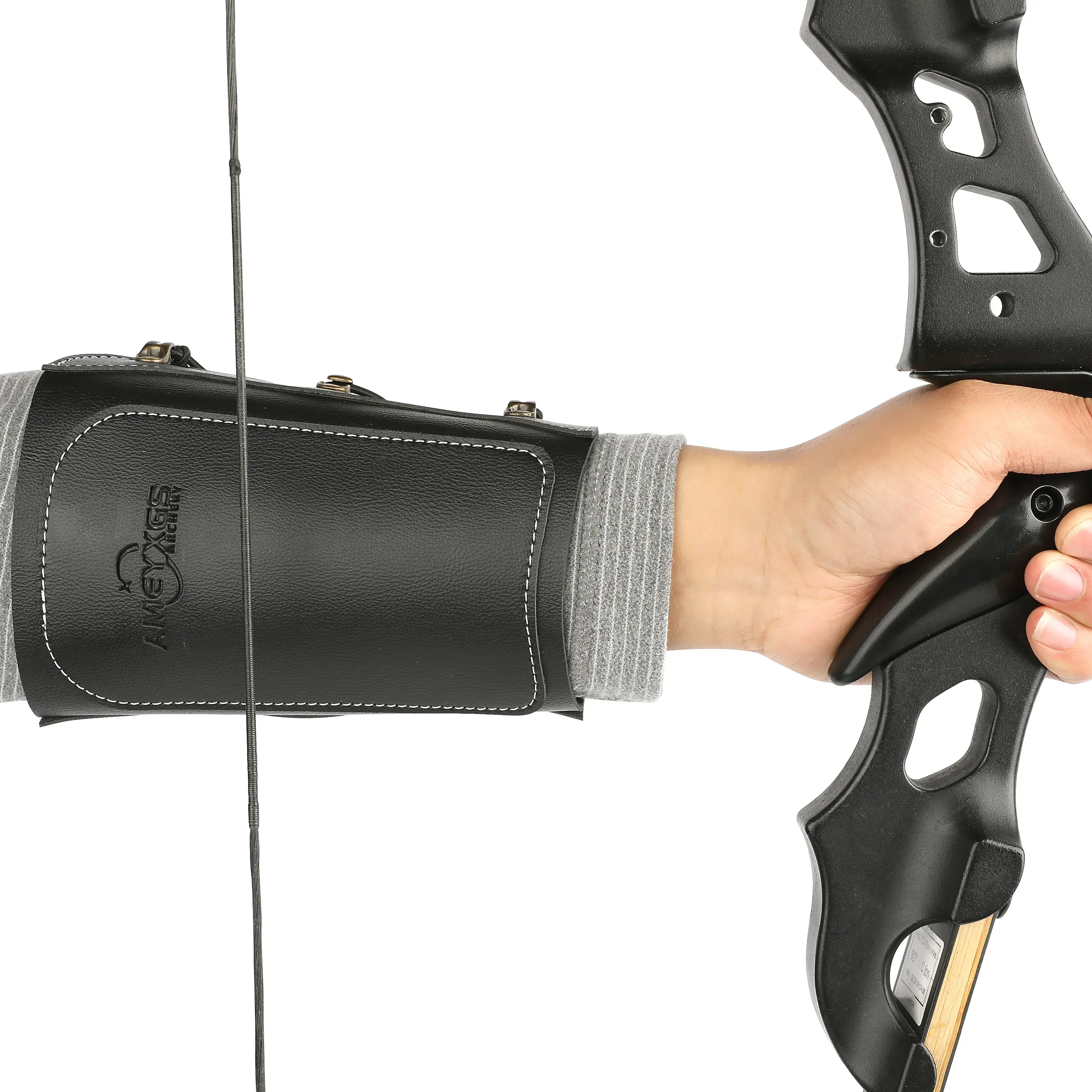 AMEYXGS Traditional Archery Arm Guard Leather Armguard-CHN Archery