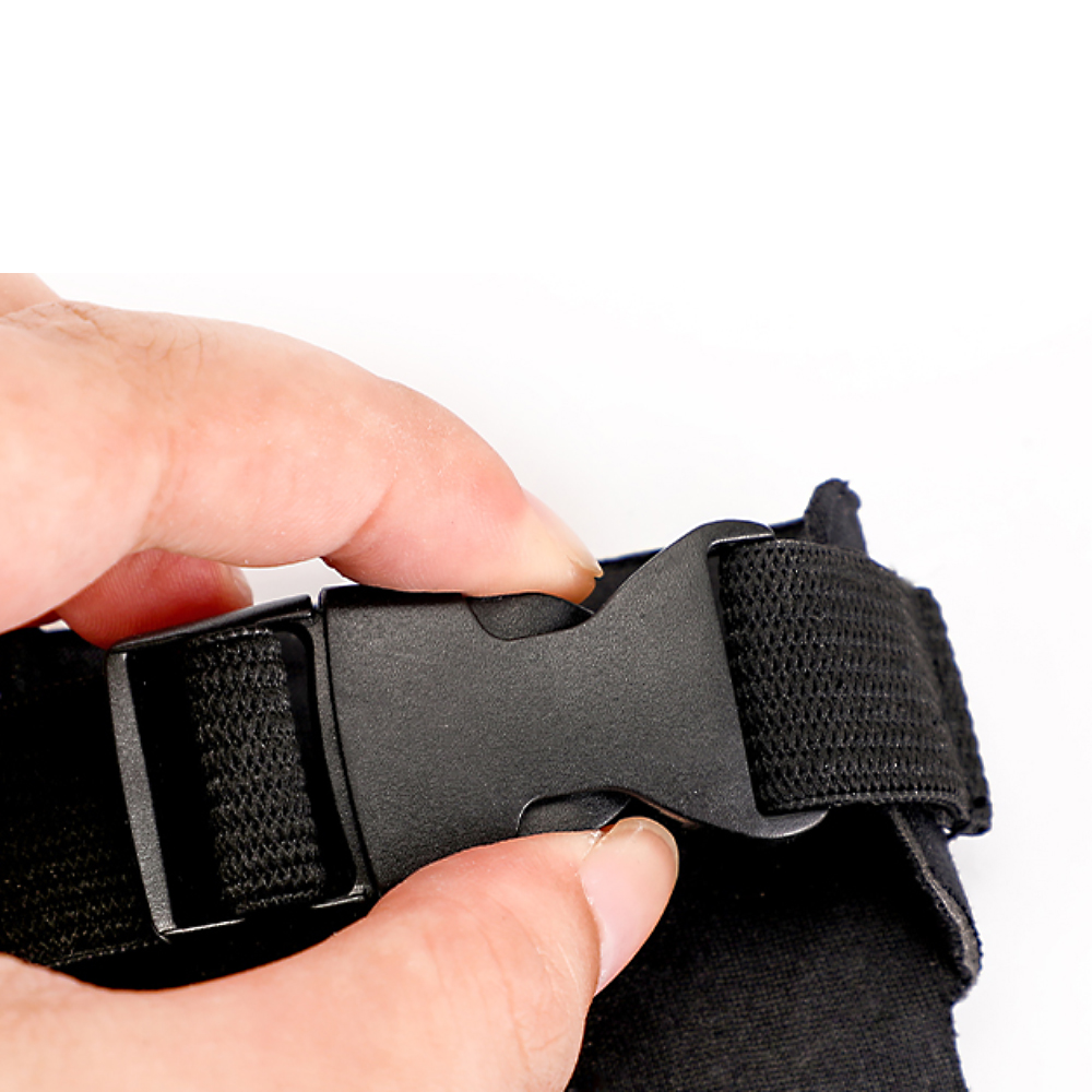 H3 Archery Arm Guard Black 3-Strap Foam Arm Protector-CHN Archery