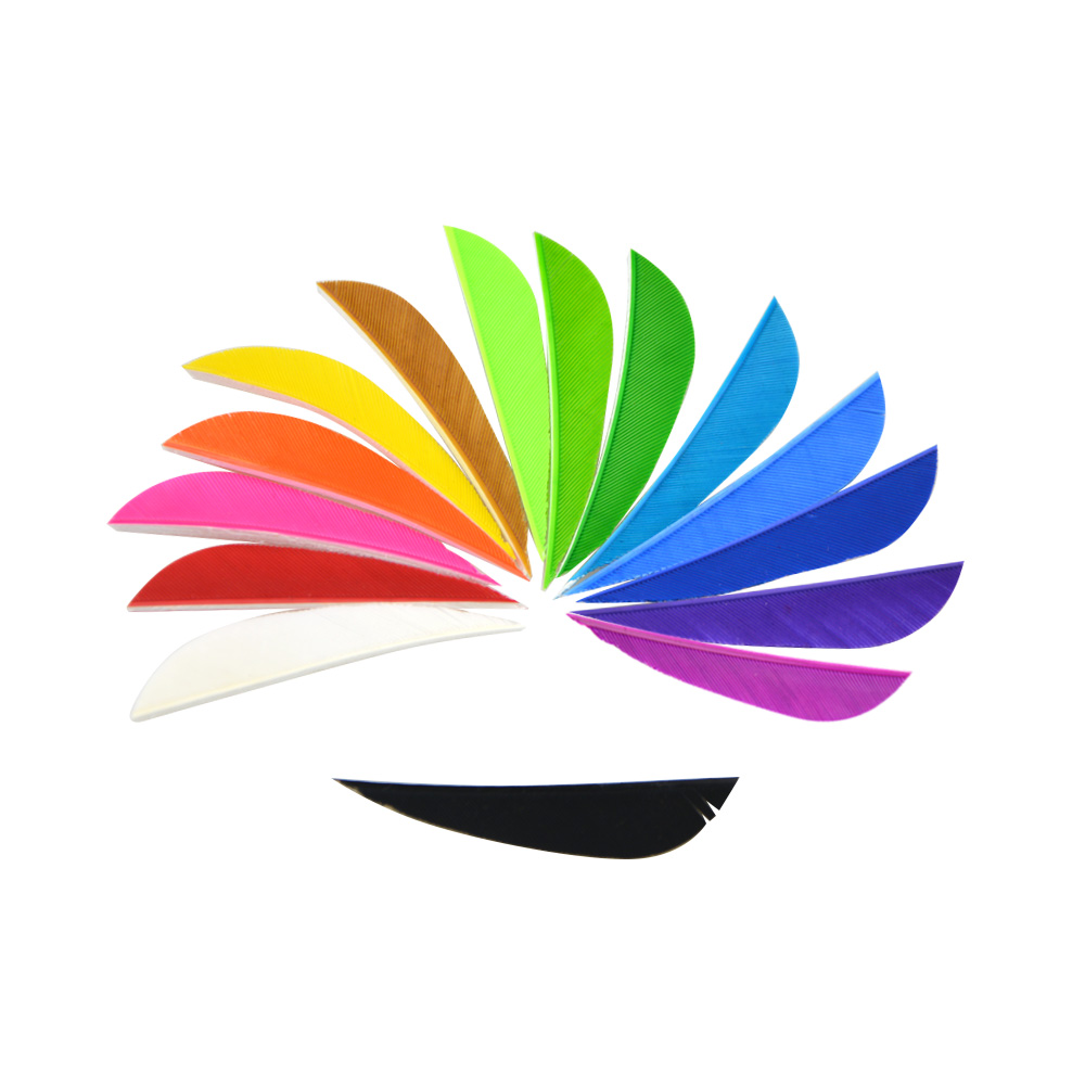 Arrow Feathers 2" Parabolic Feathers for Fletching Arrows RW (50 Pack)-CHN Archery