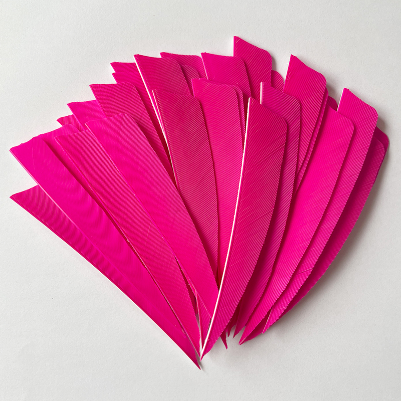 Arrow Feathers Archery 3" 4" 5" Shield Cut Solid Color RW (50 Pack)-CHN Archery