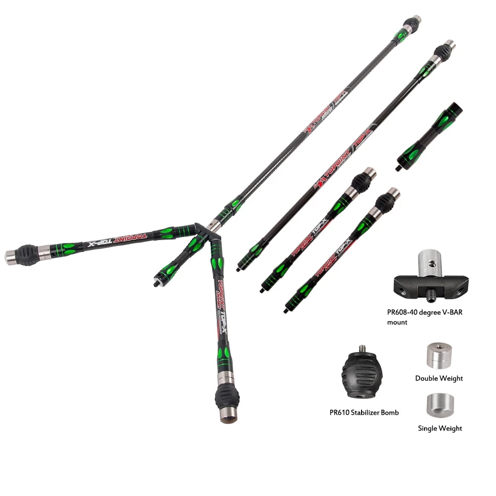 TOPOINT PR633 Carbon Weave Target Stabilizer Combo-CHN Archery